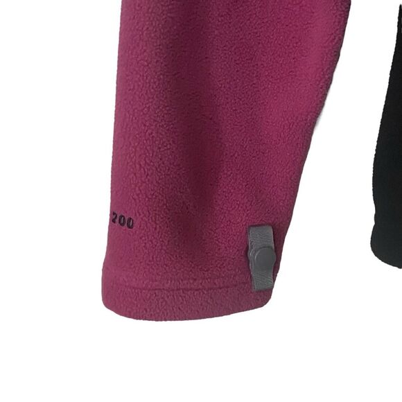 The North Face Womens Size Medium TKA 200 Full Zip Fleece Jacket Pink Black - Picture 11 of 14